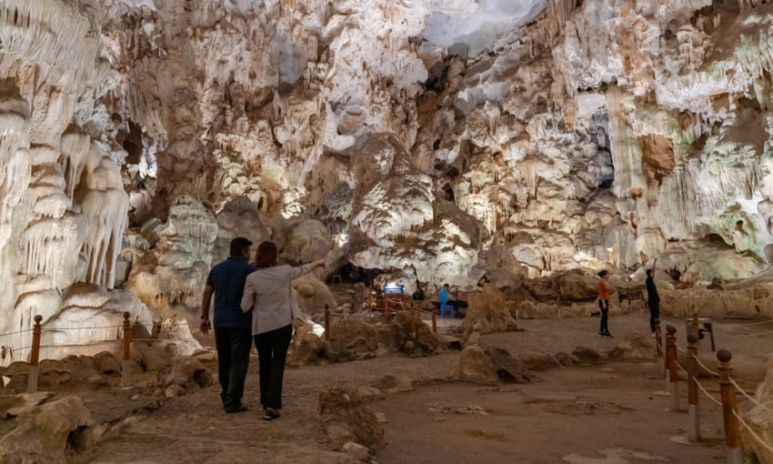 Luon Cave is the first stop in Omkara Indian Cruise