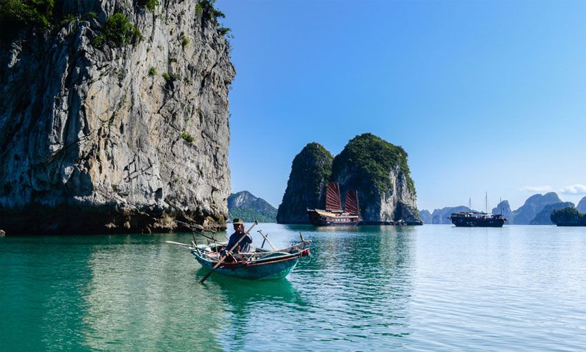 Ba Chan Beach in Halong Bay